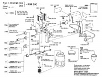 Bosch 0 603 260 003 Psp 250 Spray Gun 220 V / Eu Spare Parts
